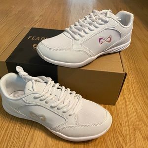 Nfinity Fearless Size 7.5 indoor/outdoor, sideline/competition cheer shoes.